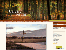 Tablet Screenshot of calvaryoakcliff.org